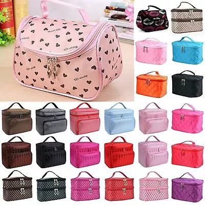 £3.23 • Buy Large Make Up Bag Cosmetic Toiletry Wash Case Travel Organiser Storage Pouch