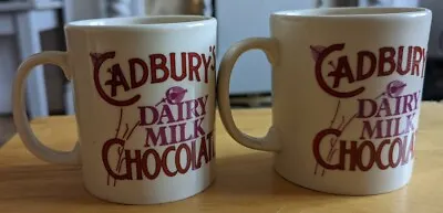 £7.99 • Buy 2 X Vintage Cadbury Dairy Milk Chocolate Mugs -  Staffordshire Tableware. NEW. 