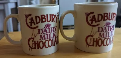 £7.99 • Buy 2 X Vintage Cadbury Dairy Milk Chocolate Mugs -  Staffordshire Tableware. NEW. 