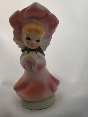 Unique Vintage Pink Rose Flower Hat Girl  Rose  Figurine In Japan • $21.99