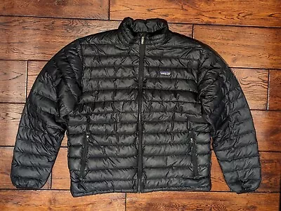 Patagonia Men's Down Sweater Jacket Black Puffer - 84673 - Size Large • $69.99