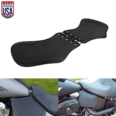 $22.79 • Buy Black Leather Heat Saddle Shield Deflector Fit For Harley Suzuki Honda Universal