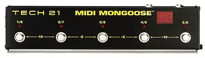 Tech 21 MIDI Mongoose 5-button MIDI Foot Controller • $139