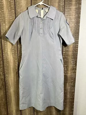 Vintage 50s Pale Blue Uniform Dress Nurse College Of The Sequoias Medium Visalia • $49.99