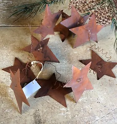 Primitive Rusty Wire Metal Barn Star Garland 5'-6' Feet 3  Stars Craft Wedding • $11.49