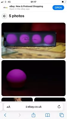 Magic Manipulation Balls Bond Lee 1.7inch In Purple • £50