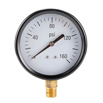 $17.13 • Buy High Accuracy Pressure Gauge Vaccum Pressure Meter 1/4 NPT Range 0-160psi Alloy