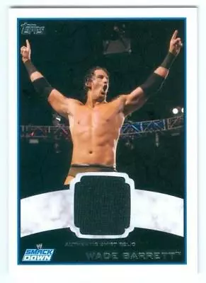 Wade Barrett  Shirt Relic Card  Topps Wwe Wrestling 2012 • $6.99