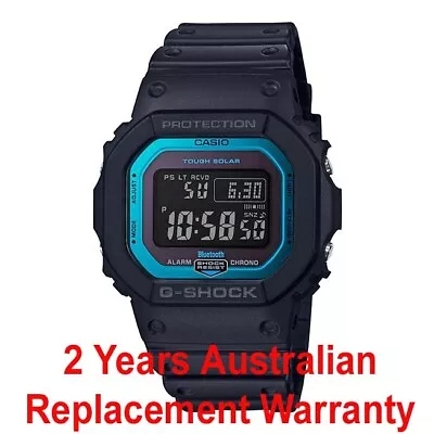 CASIO G-SHOCK BLUETOOTH SOLAR MULTIBAND 6 WATCH GWB5600 BLACK X BLUE GW-B5600-2 • $188.99