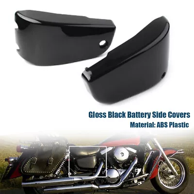 Gloss Black Left Right Battery Side Covers Fit For Kawasaki Vulcan 1500 VN1500A • $54.13