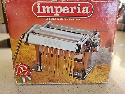 Imperia Pasta Noodle Maker Machine Heavy Duty Manual Made In Italy Boxed • $59