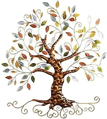 Metal Tree Wall Sculpture Gold Tree Home Decortree Of Life • $66.79