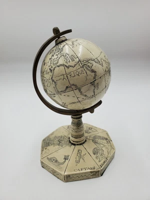$69 • Buy Catalogue On Request Miniature Globe,  Map Of The World 1788 Paperweight 
