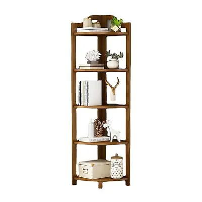 $72.95 • Buy Gominimo Bamboo Corner Shelf 5 Tier Versatile Eco-Friendly Bamboo Material