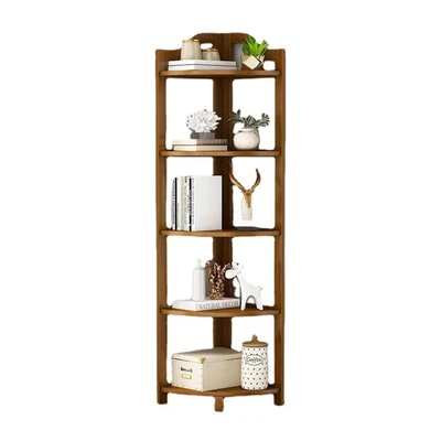 $72.95 • Buy Gominimo Bamboo Corner Shelf 5 Tier Versatile Eco-Friendly Bamboo Material
