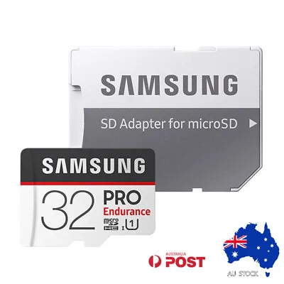 SAMSUNG PRO Endurance MicroSD Memory Card 32GB U10 TF Flash Cards • $29.95