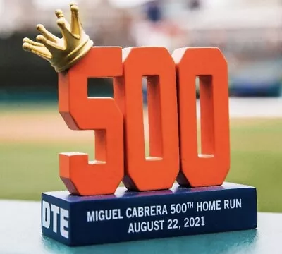 2022 Detroit Tigers MIGUEL CABRERA 500 Th Home Run SGA July 23 Figurine Miggy ! • $128.05