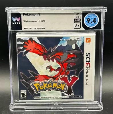 Pokemon Y Version Nintendo 3DS 2DS 1st Print Sealed New WATA 9.4 A+ Graded • $0.99