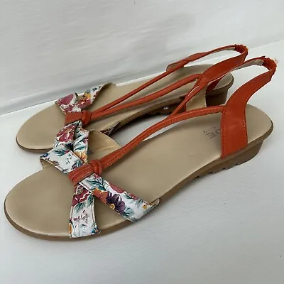 Jade Australia Women Shoes Sandals Size 40 Aus 9 Floral Flowers Summer • £10.54