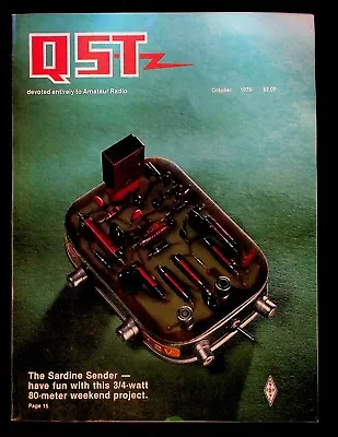 VINTAGE QST Magazine October 1978 Amateur HAM Radio Sardine Sender SSTV Pictures • $14.99