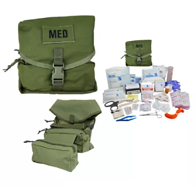 ELITE FIRST AID Corpsman M3 Medic Bag STOCKED Trauma Kit Military Survival ODG • $79.77