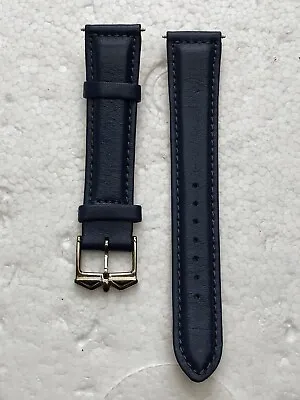 Rotary Mens  Blue Leather Watch Strap 18mm  • £7.99