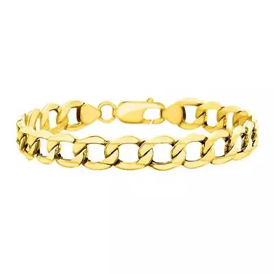 TJC 18ct Yellow Gold Curb Chain Bracelet For Women With Clasp Size 8.5 Inches • £1131.99
