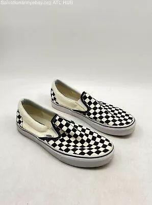 Men's Vans Classic Slip-on Canvas Sneaker Shoes - Size 10 • $9.99