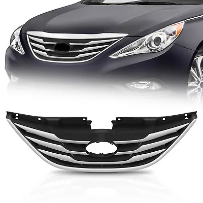 Grill Assembly For 2011 2012 2013 Hyundai Sonata Front Bumper Upper Grille • $34.99