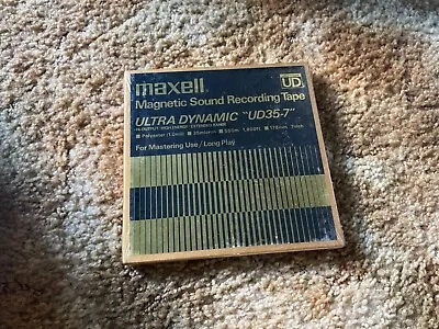 Maxell Magnetic Sound Recording Tape - ULTRA DYNAMIC “UD35-7” SEALED & UNOPENED • $17.50