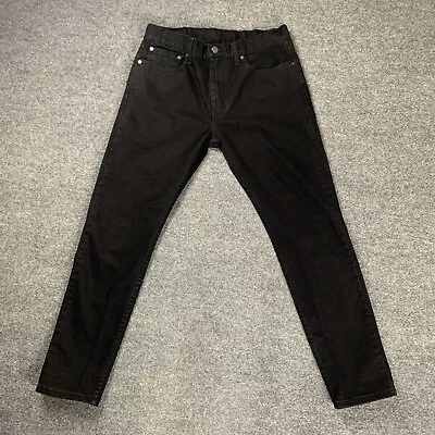 Levis 512 Mens Jeans 32x28 Slim Taper Black Denim Red Tab Flex Pants Tag 32x30 • $24.95