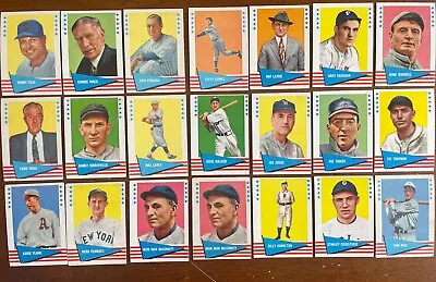 21x Lot 1961 Fleer Baseball Greats Vintage W/ Jimmie Foxx Lajoie Lefty Gomez • $26