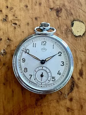 Germany Made Military Made Pocket Watch  ''Thiel'' /50 Mm/ -not Running • $35