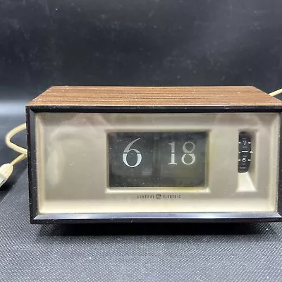 Vtg General Electric Split Number Flip Clock/# 8116k • $36