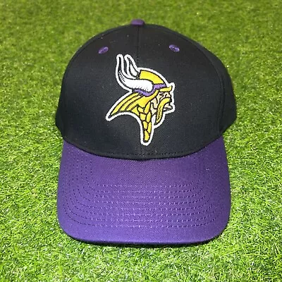 Minnesota Vikings Black  Baseball Hat Adjustable Fit New Curved Brim NFL TEAM • $18