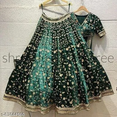 $49.99 • Buy Women Lehenga Choli Lehnga Sari Wedding Gown Skirt Indian Saree Pakistani Dress
