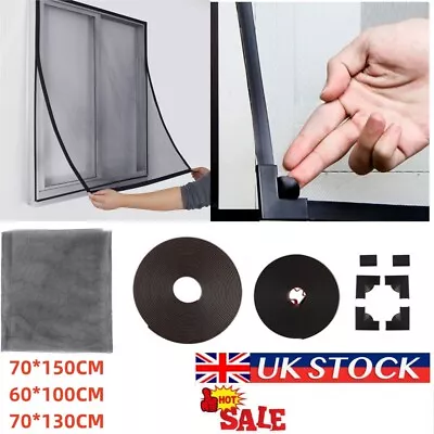 UK Magnetic Window Insect Screen Mesh Net Fly Mosquito Bug Netting Moth Cover  • £12.99