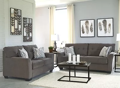 $895 • Buy Ashley Furniture Alsen Granite Sofa And Loveseat Living Room Set