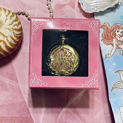 $72 • Buy Disney Ariel Pocket Watch Toreba Exclusive Little Mermaid Princess Japan Pink