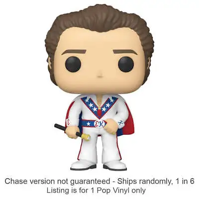 Evel Knievel Evel Knievel 3.75  Funko Pop! Vinyl Toy Figure Chase Ships 1 In 6 • $31.95