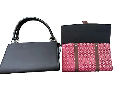 MICHE Classic Black Base Bag W/black Rolled Handles & Tiffany Classic Shell Red • $49