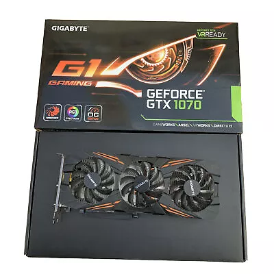 £49 • Buy GIGABYTE - GeForce GTX 1070 - 8G Graphics Card (GV-N1070G1 -8GD)