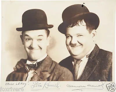 LAUREL & HARDY Signed Photograph - Comedy Film Star Actors - Preprint • £5