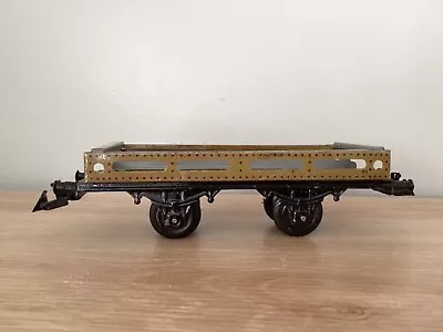 BING O GAUGE 1920s LOW SIDED TRUCK. Olive Green • $90