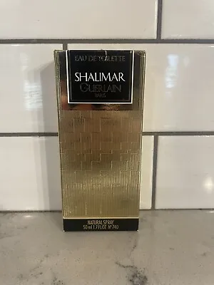 Vtg 1983 SHALIMAR Guerlain 1.7oz 50 ML Eau De Cologne Splash Watch Bottle • $39.99