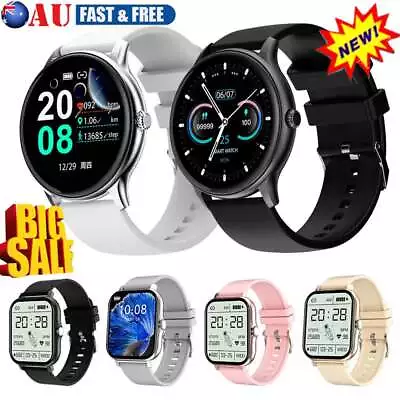 $25.61 • Buy Smart Watch Blood Pressure Heart Rate Fitness Tracker Men Women Sports Watch AU