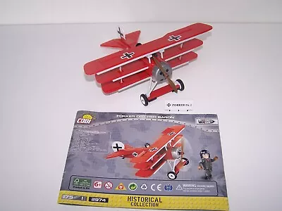 Cobi 2974 Focker Dr.1  Red Baron  -historical Collection Building Set War Plane • $50