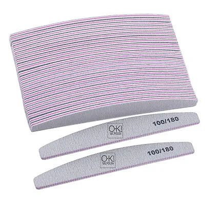 25 PCS Nail Professional Diamond Files File 100/180 Grit ACR UV Gel Manicure • $9.99