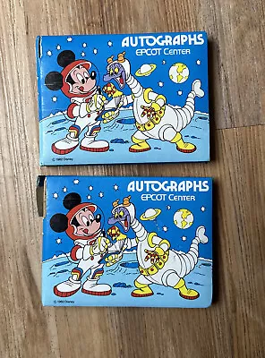 Vtg.1982 Walt Disney World Autograph 2 Books Epcot Center Mickey Mouse See Pics • $11.99