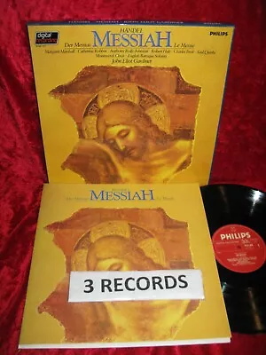 1983 Holl Nm 3 Lp Philips 6769 107 Digital Handel Mesiah Gardiner Box Exc+ • £3.99